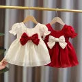 Trendy organza frock for baby girls