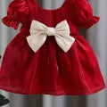 Trendy organza frock for baby girls